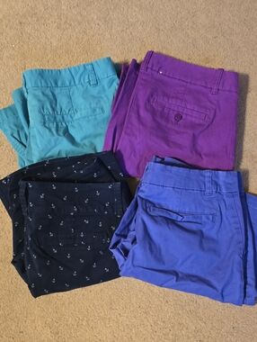 J Crew and Gap Bermuda Shorts Lot of 4 Sz 0/1